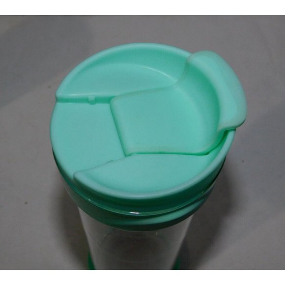 Davids Tea Cedar Sprig  Green Hot Tea Press Travel Tumbler Mug  Pine Tree - Picture 6 of 7